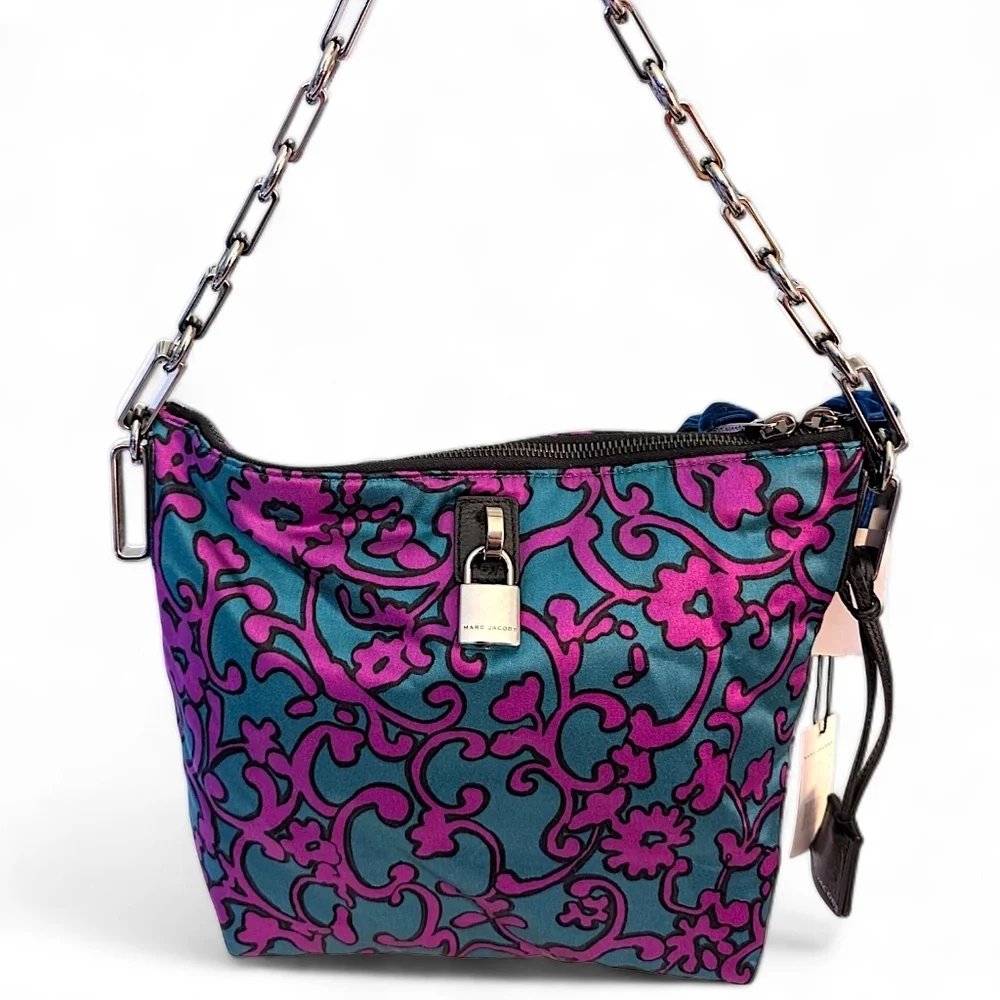 Marc Jacobs Collection Cement Style Shoulder Bag – Rose Turquoise – NWT